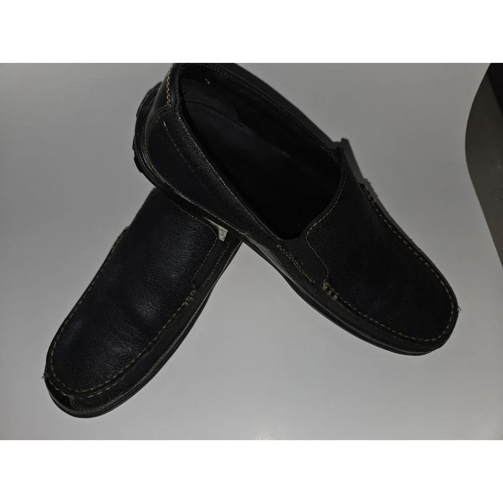 Cole Haan TUCKER Black Venetian Leather Loafers Comfort Driver Mens Shoes 10 M